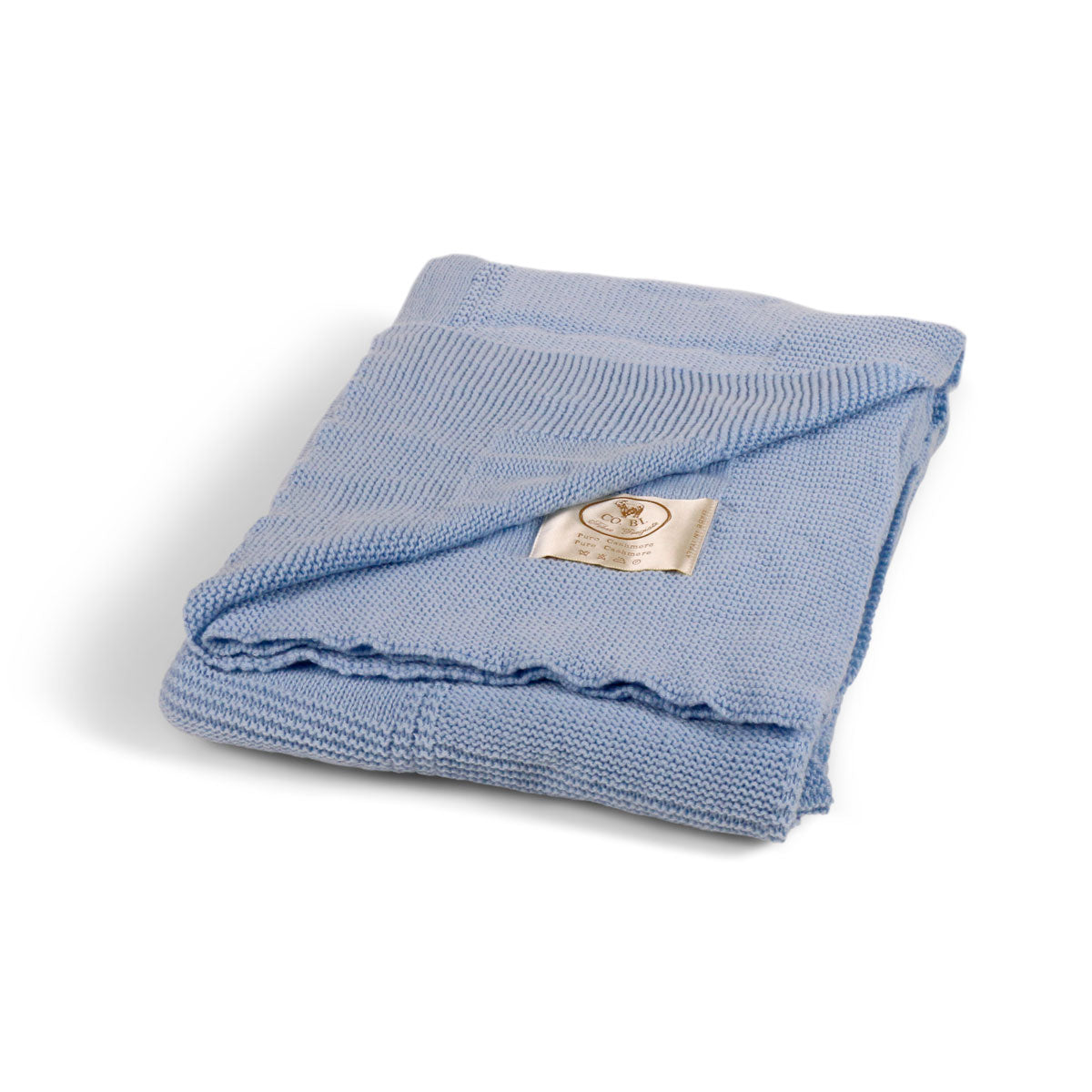 Cobi Cashmere Nuvola Knitted Throw window pane design