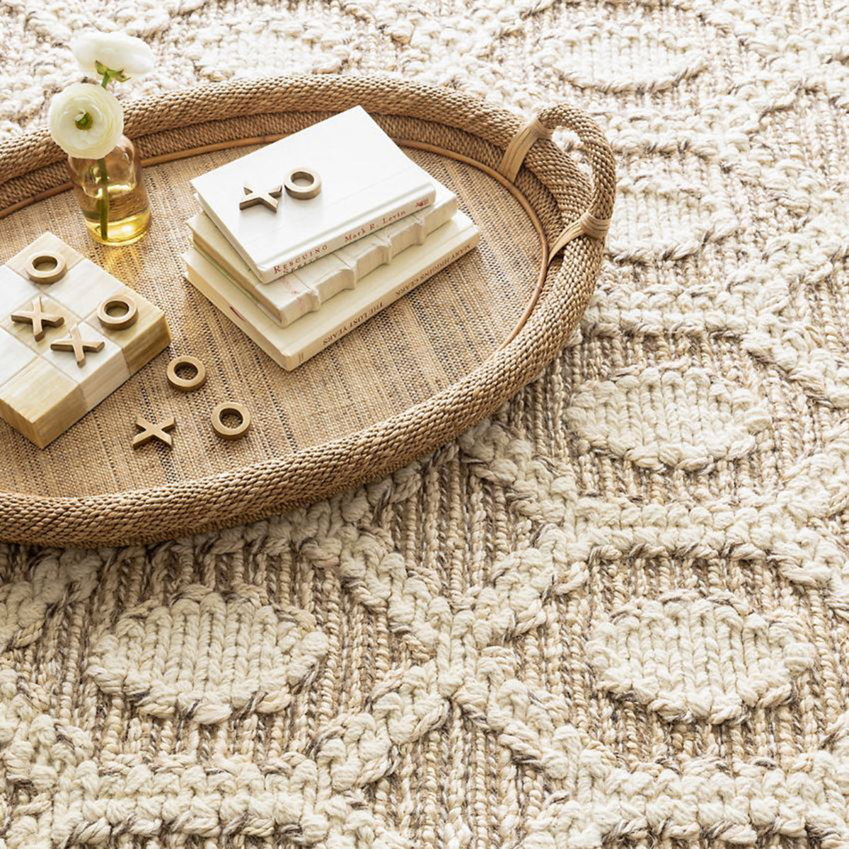 An image of Dash & Albert Capri Soumak Woven Jute Rug- 5 x 8'