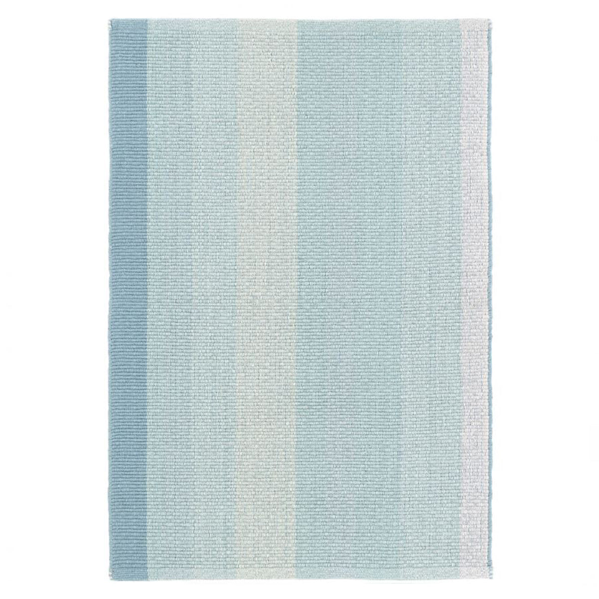 An image of Dash & Albert Shore Stripe Woven Cotton Rug