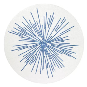 Bodrum Starburst Round Placemat in Blue
