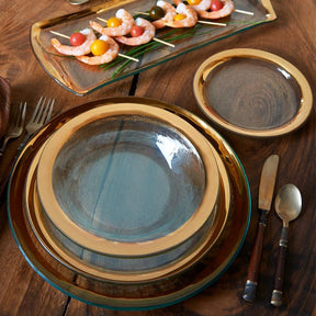 Annieglass Roman Antique Celebration Bowl