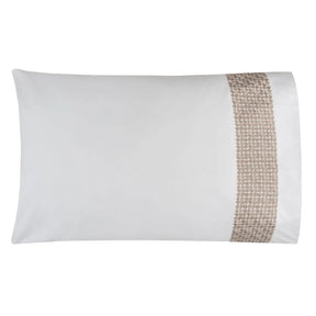 Bovi Lagos Sheet Set in white taupe