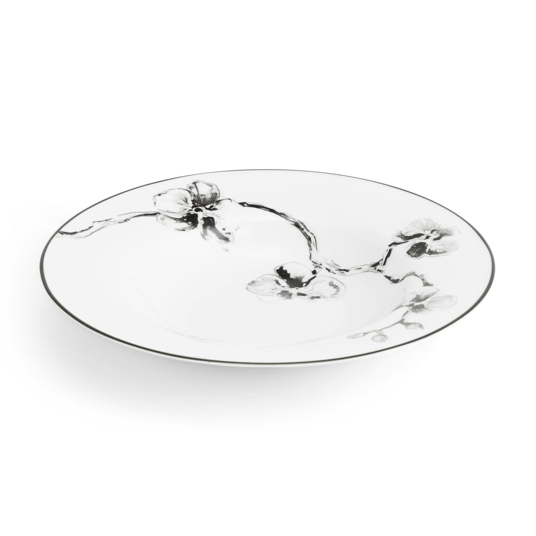 An image of Michael Aram Black Orchid Rimmed Bowl