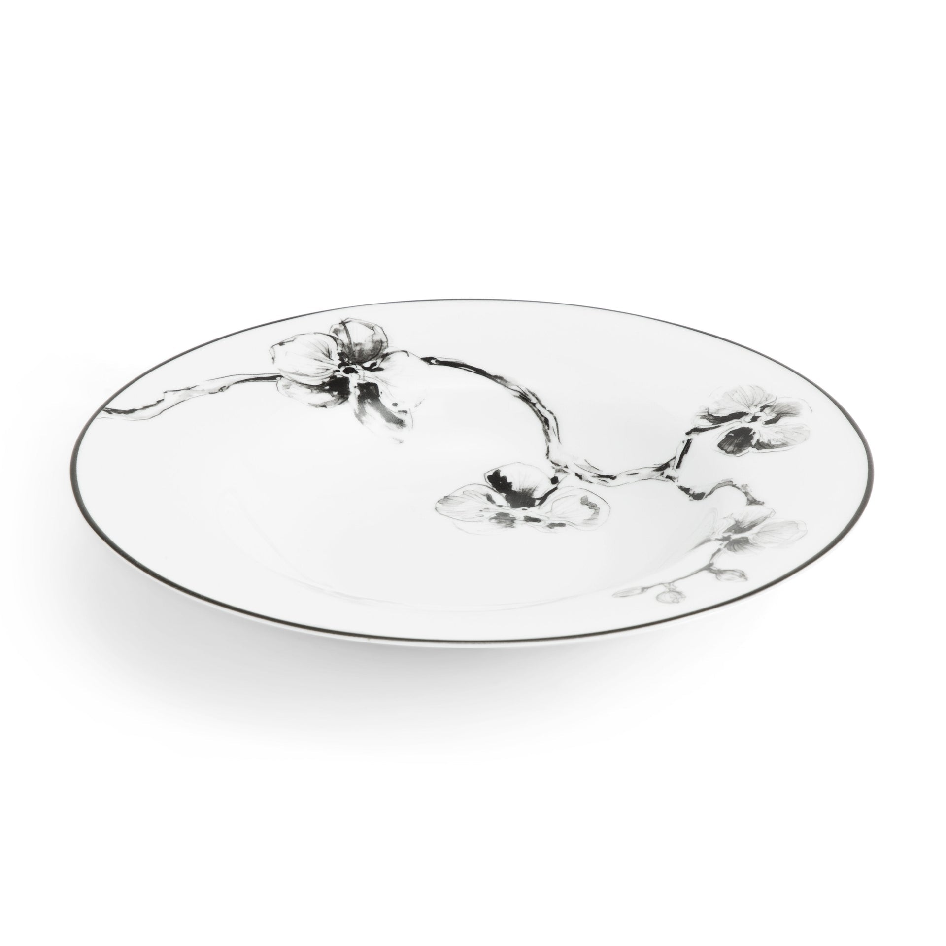 Michael Aram Black Orchid Rimmed Bowl