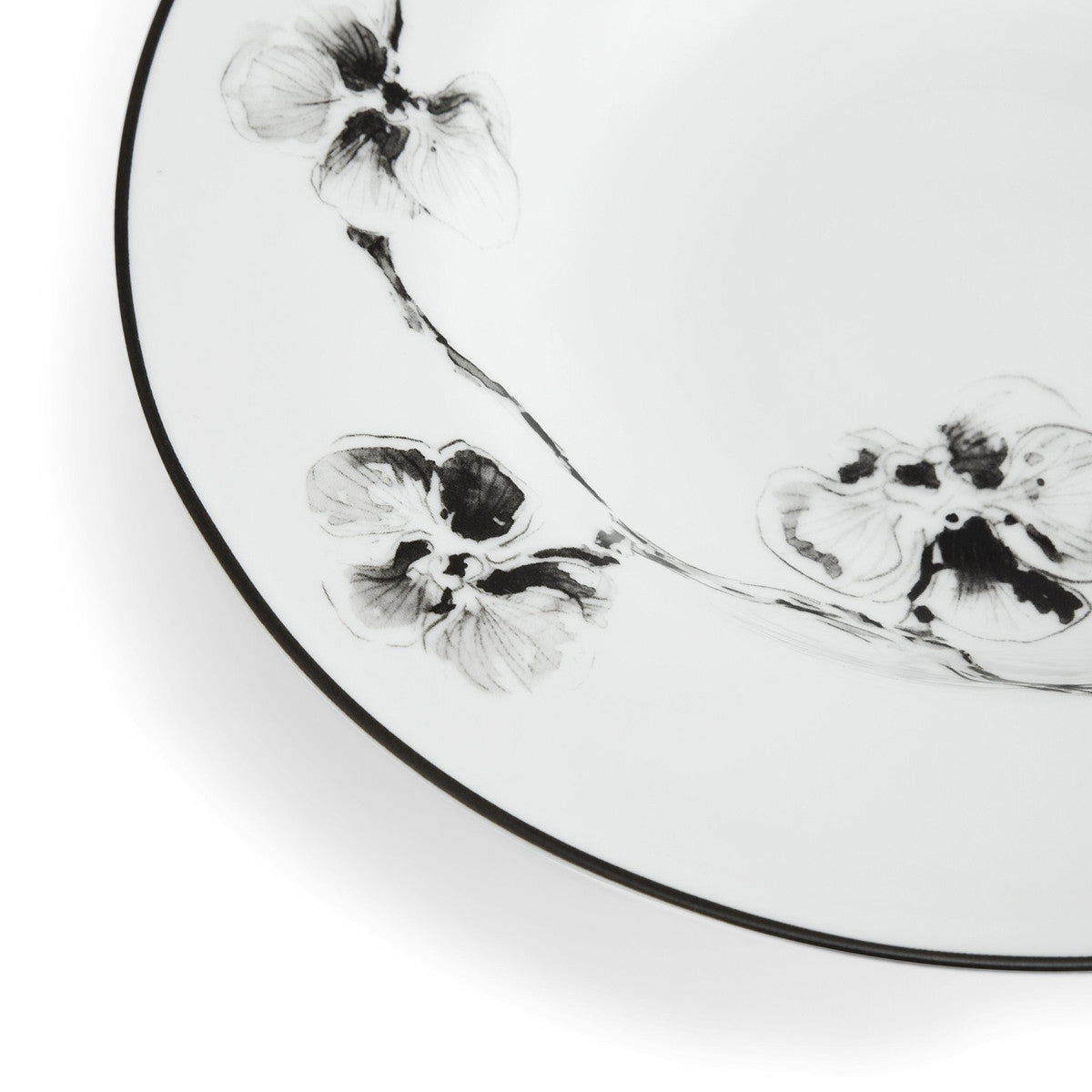 An image of Michael Aram Black Orchid Rimmed Bowl