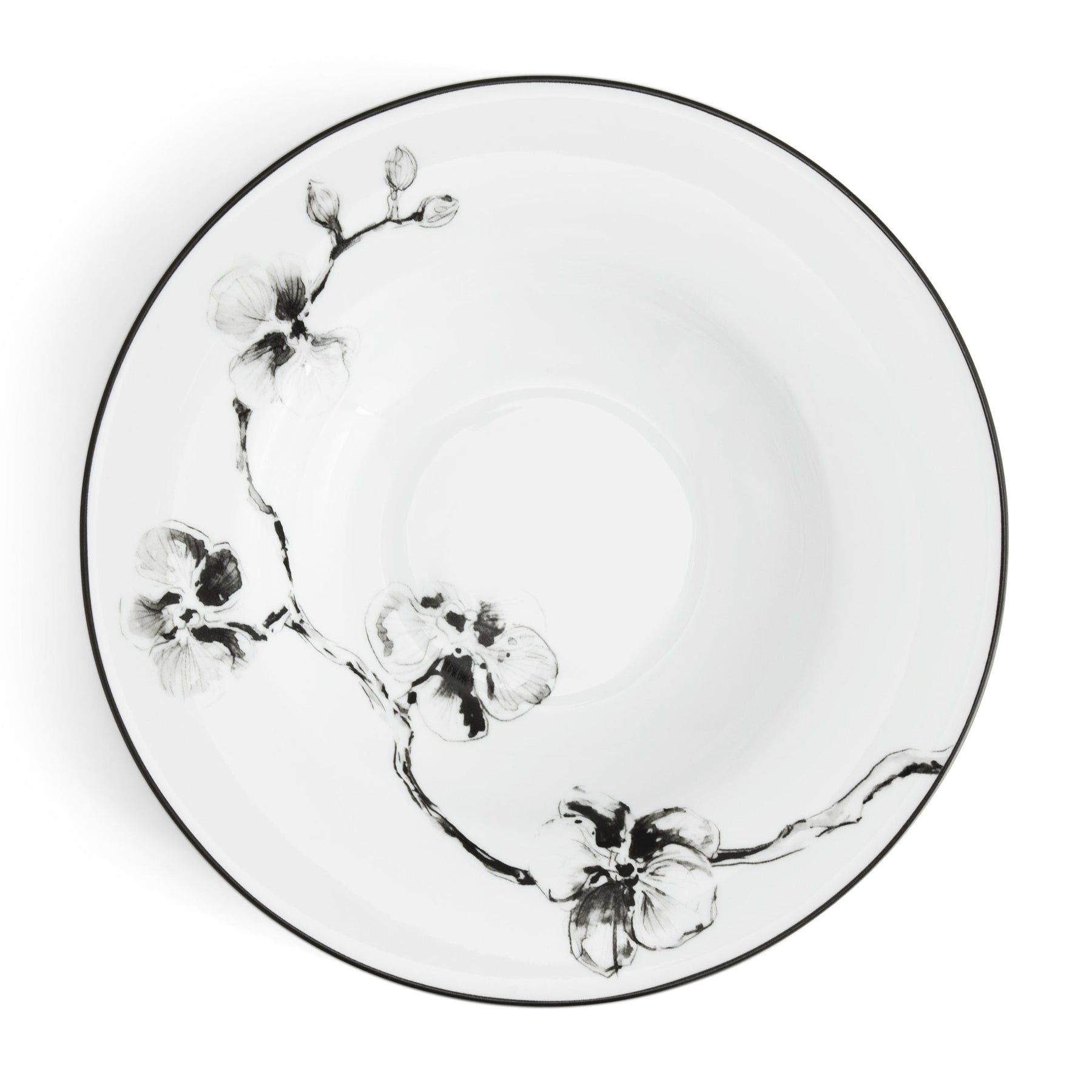 An image of Michael Aram Black Orchid Rimmed Bowl