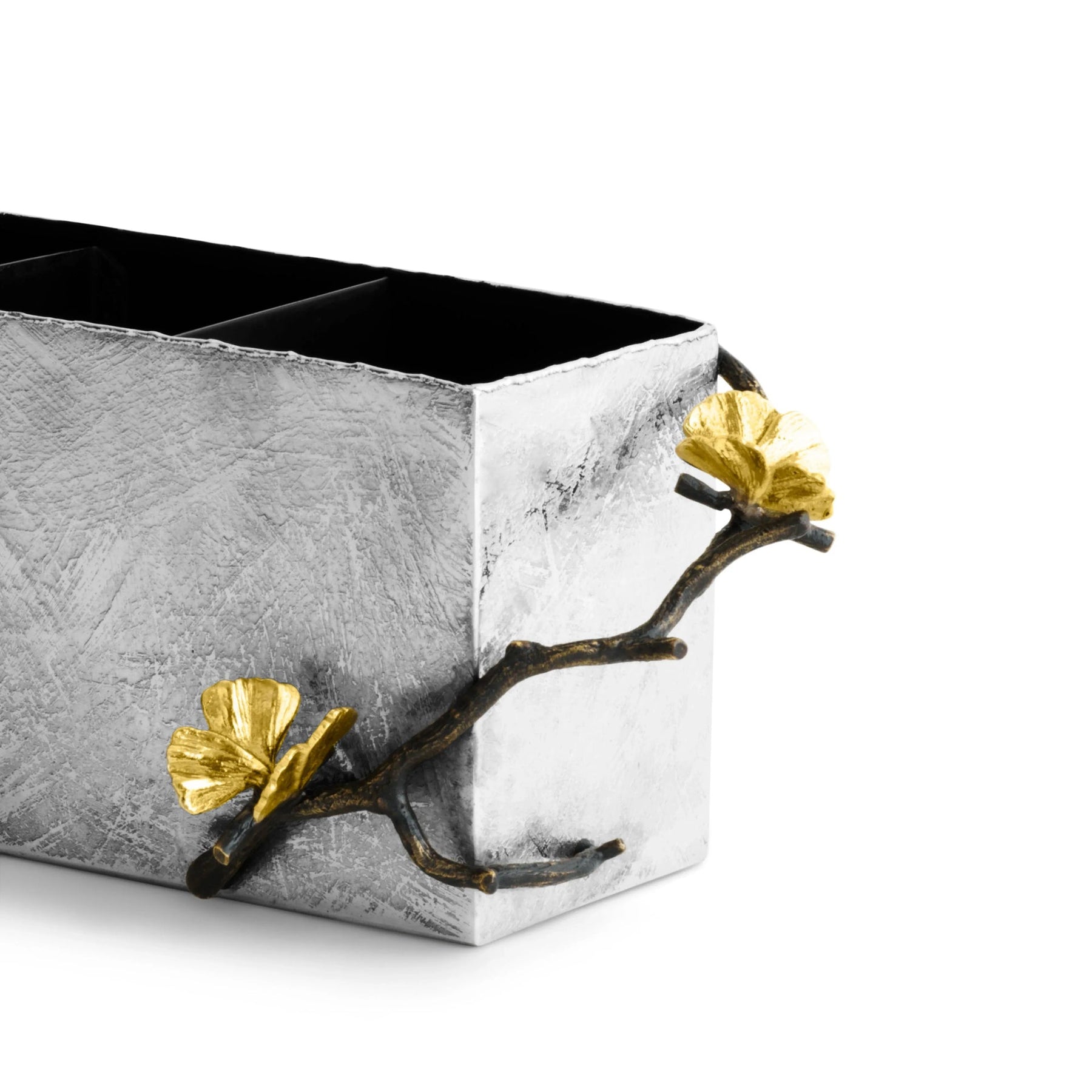 An image of Michael Aram Butterfly Ginkgo Cutlery Caddy