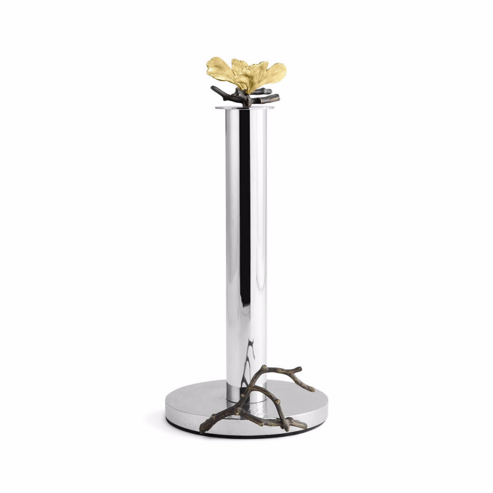 An image of Michael Aram Butterfly Ginkgo Paper Towel Holder
