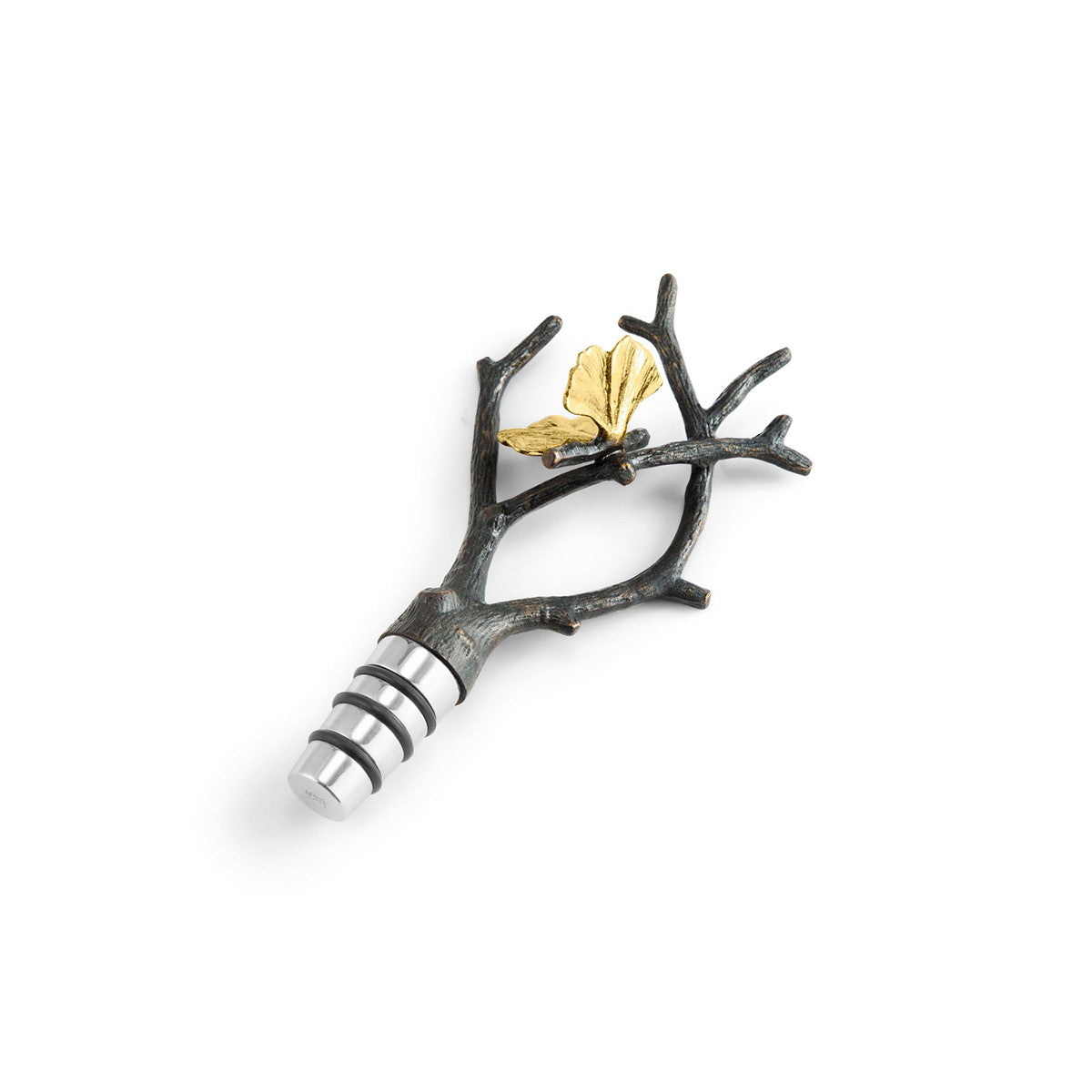 An image of Michael Aram Butterfly Ginkgo Wine Stopper