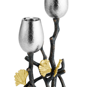 Michael Aram Butterfly Ginkgo Tall Candlerholder - Set of 2