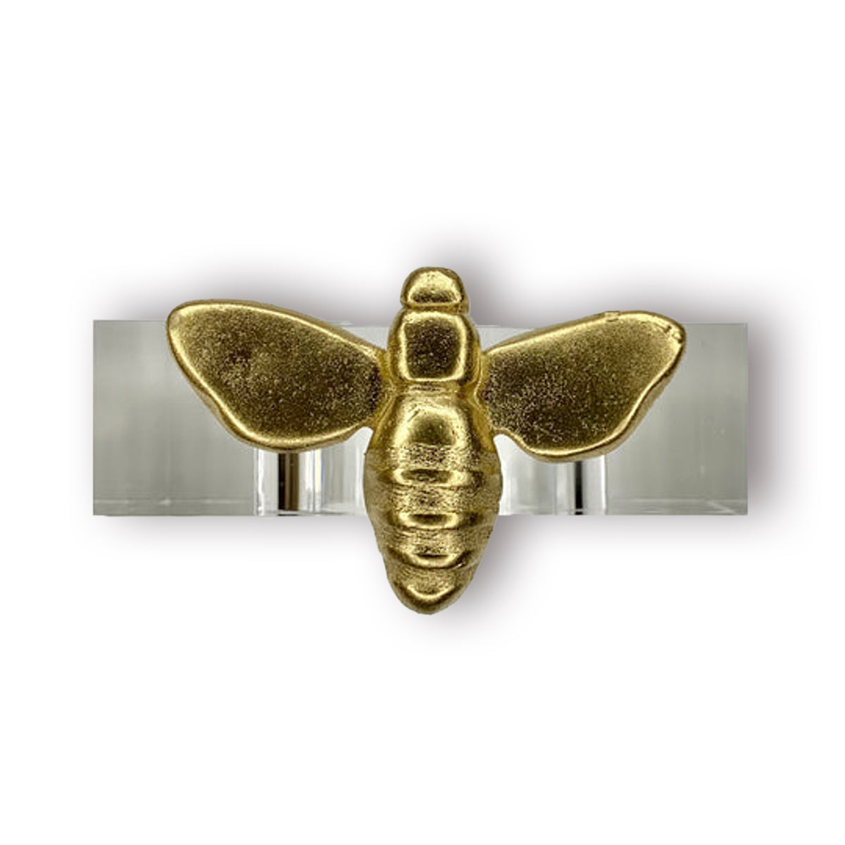 An image of Southern Tribute Bee Acrylic Napkin Ring - Set of 4