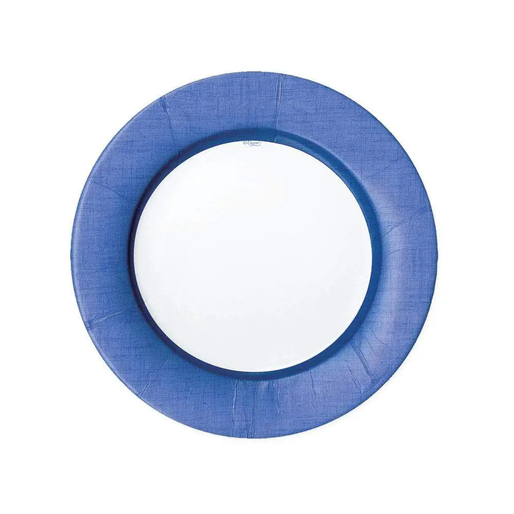 Caspari Linen Salad and Dessert Plate in Blue