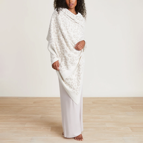 Barefoot Dreams CozyChic Barefoot in the Wild Pashmina Cream Stone