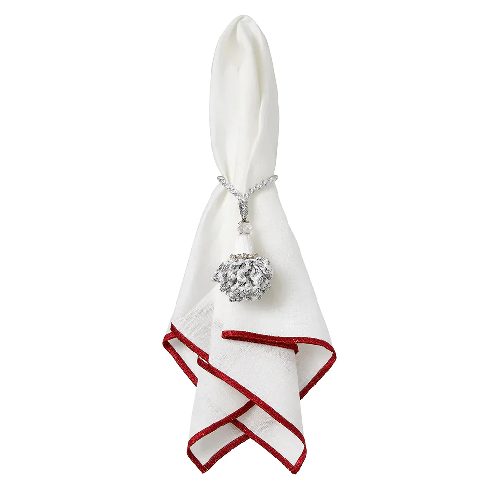 Mode Living Bel Air Metallic Dinner Napkin - Set of 4