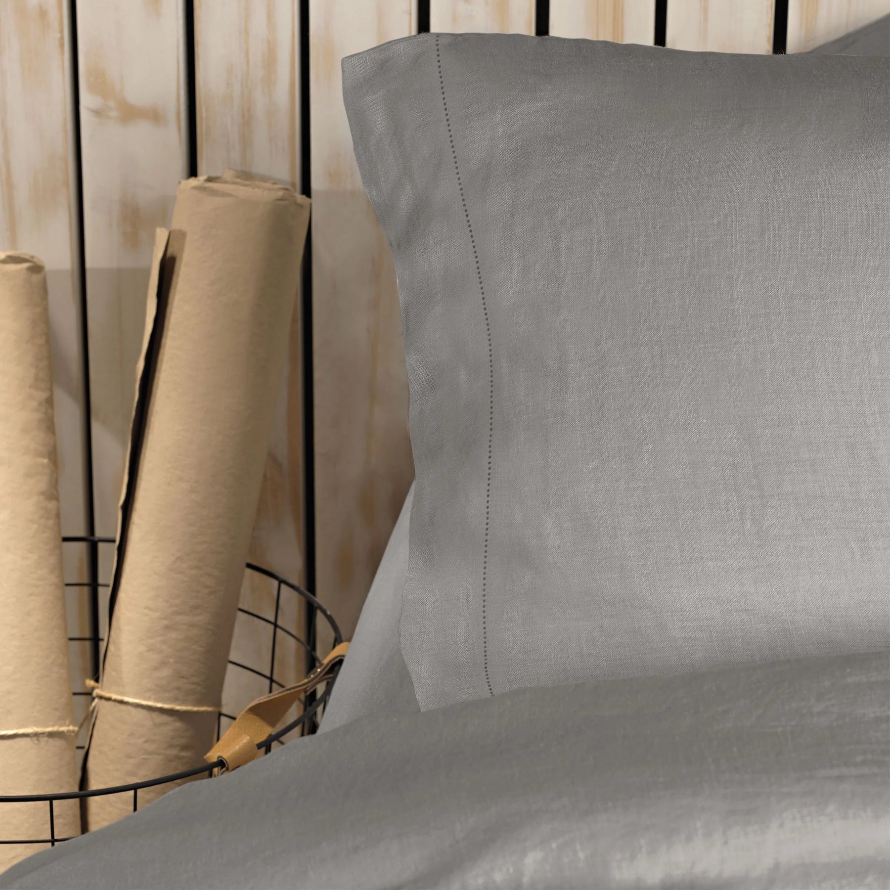 An image of Amalia Home Maia Duvet Cover - King - Slate