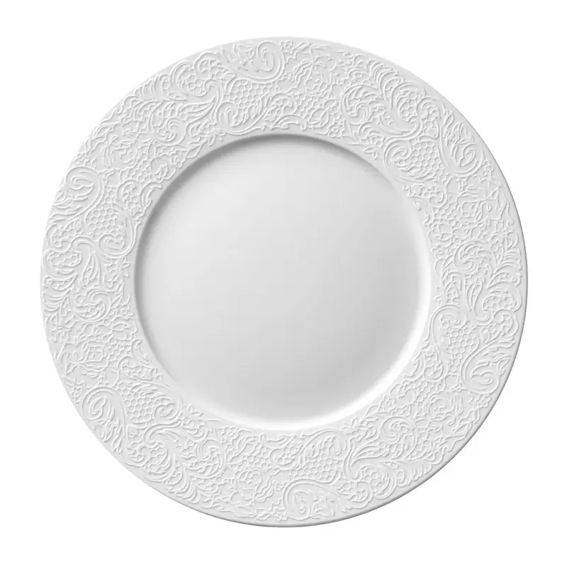 An image of Degrenne L Couture Round Dinner Plate White- 11"