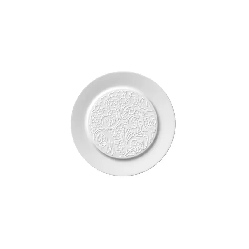 An image of Degrenne L Couture Round Dinner Plate White- 5"