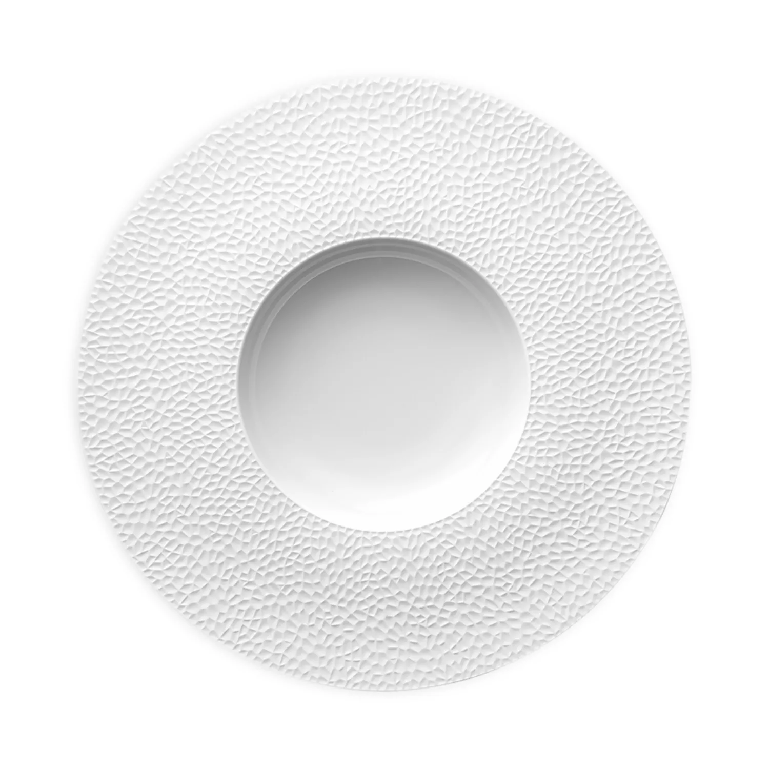 An image of Degrenne L Couture Round Gourmet Plate White- 12"