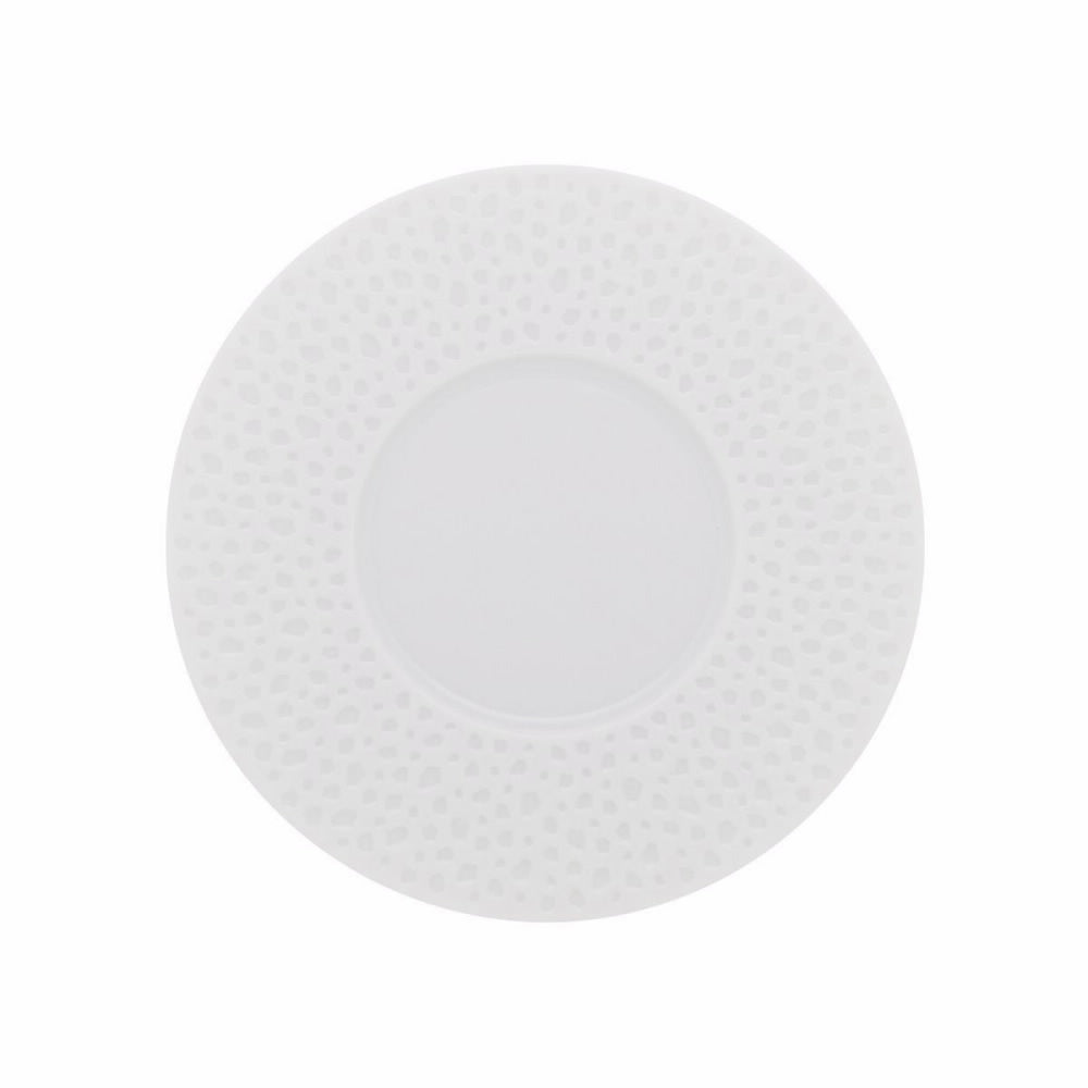 Degrenne L Perles Round Tea Saucer White