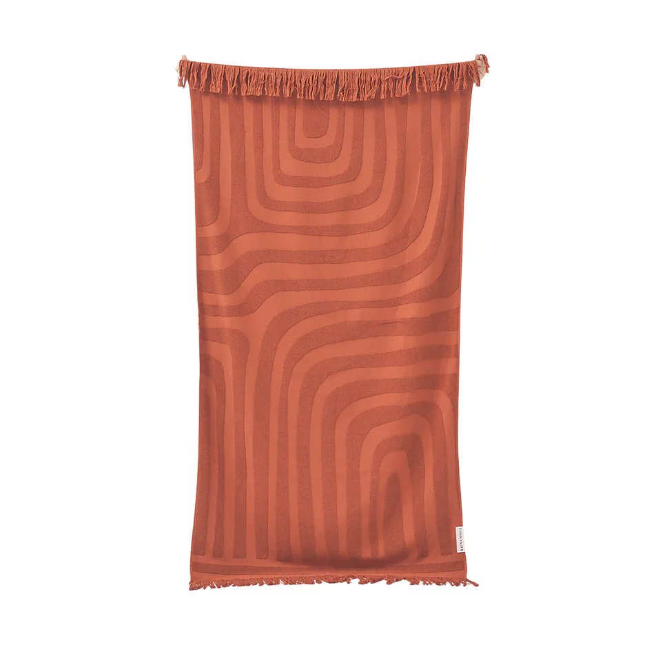 An image of Sunnylife Luxe Towel Terracotta