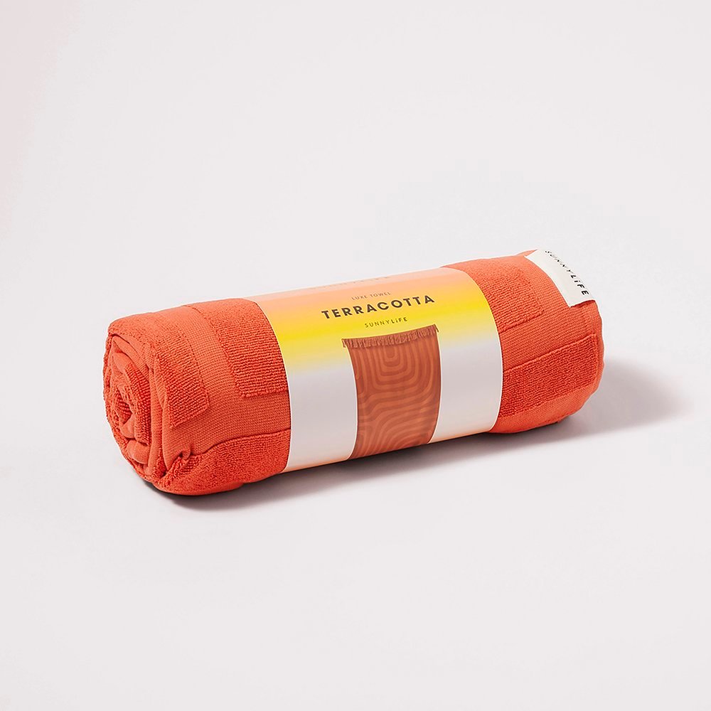 An image of Sunnylife Luxe Towel Terracotta