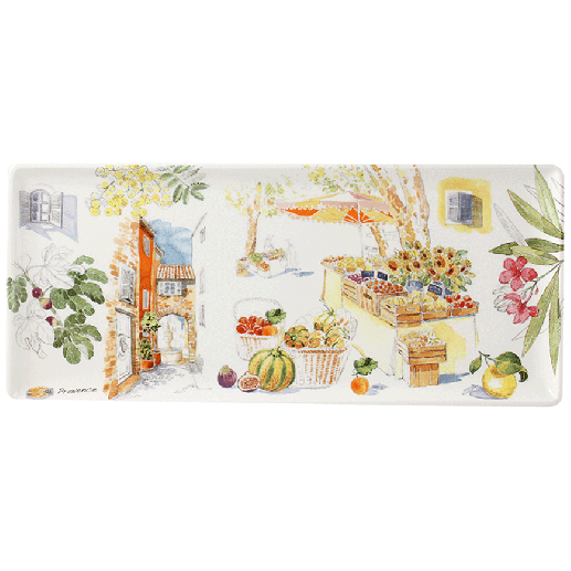 An image of Gien Provence Oblong Serving Tray