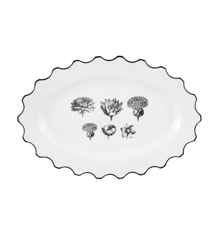 An image of Vista Alegre Christian Lacroix Herbariae Small Oval Platter