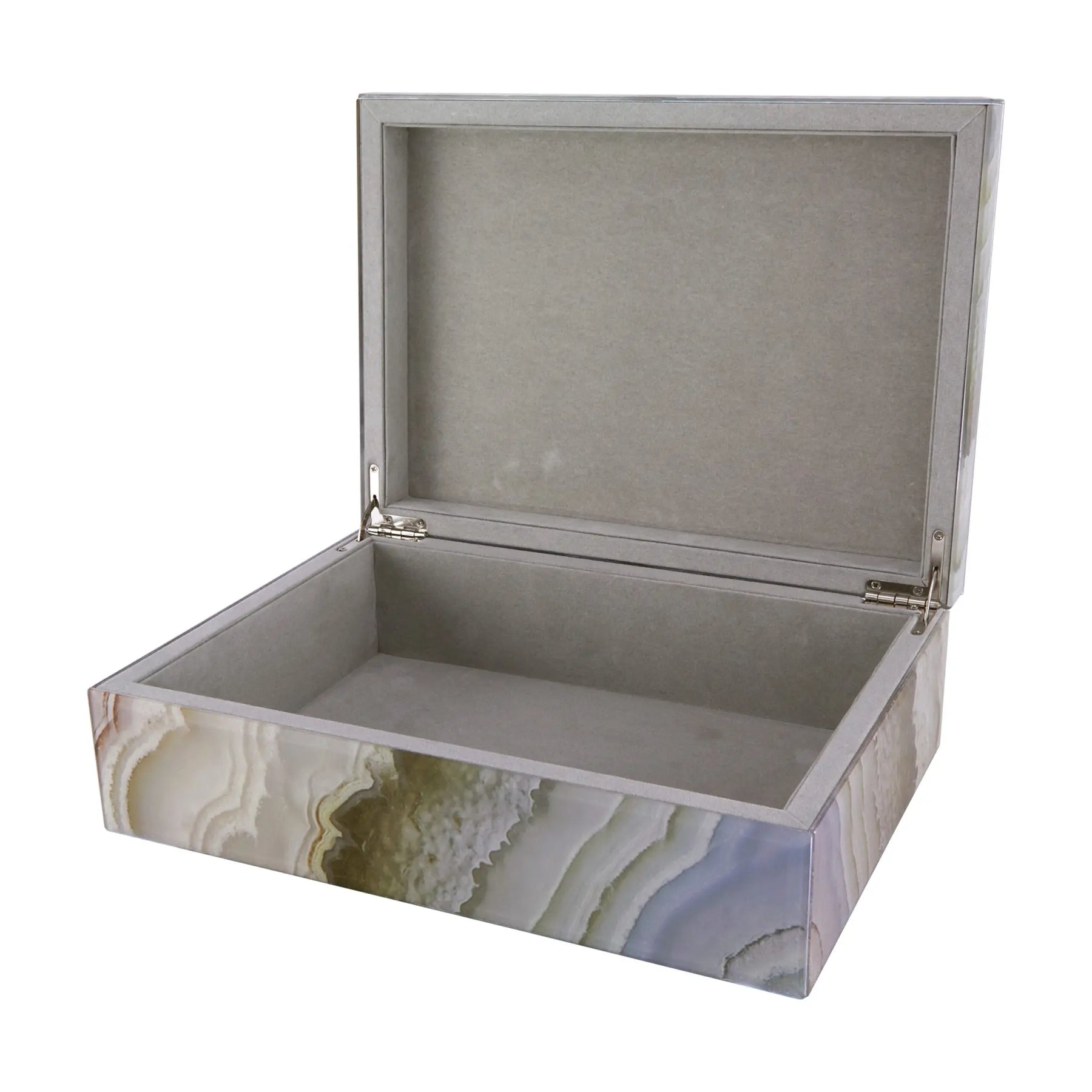 An image of Tizo Marbled Brown Glass Empty Box