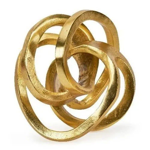 Tizo Gold Knotted Sculpture