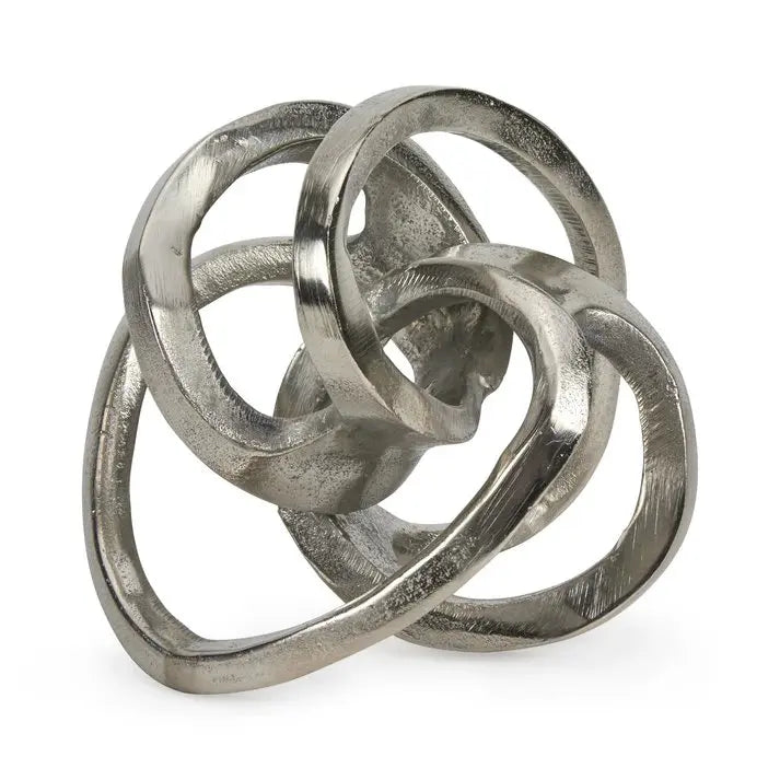 Tizo Knotted Sculpture in Silver