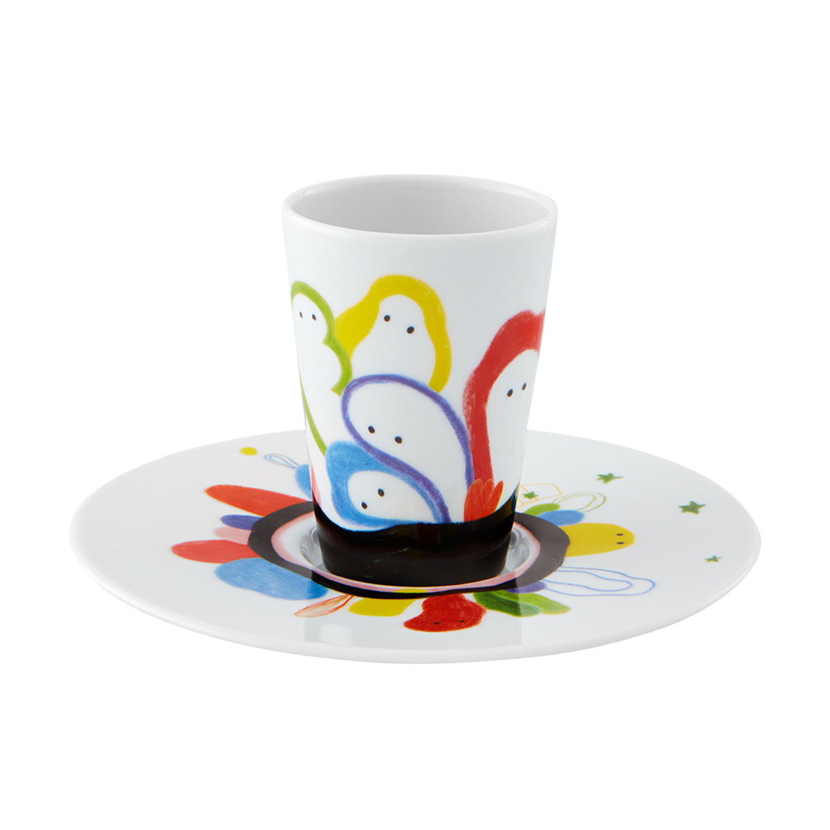 An image of Vista Alegre Escape Goat Espresso Cup & Saucer XLI