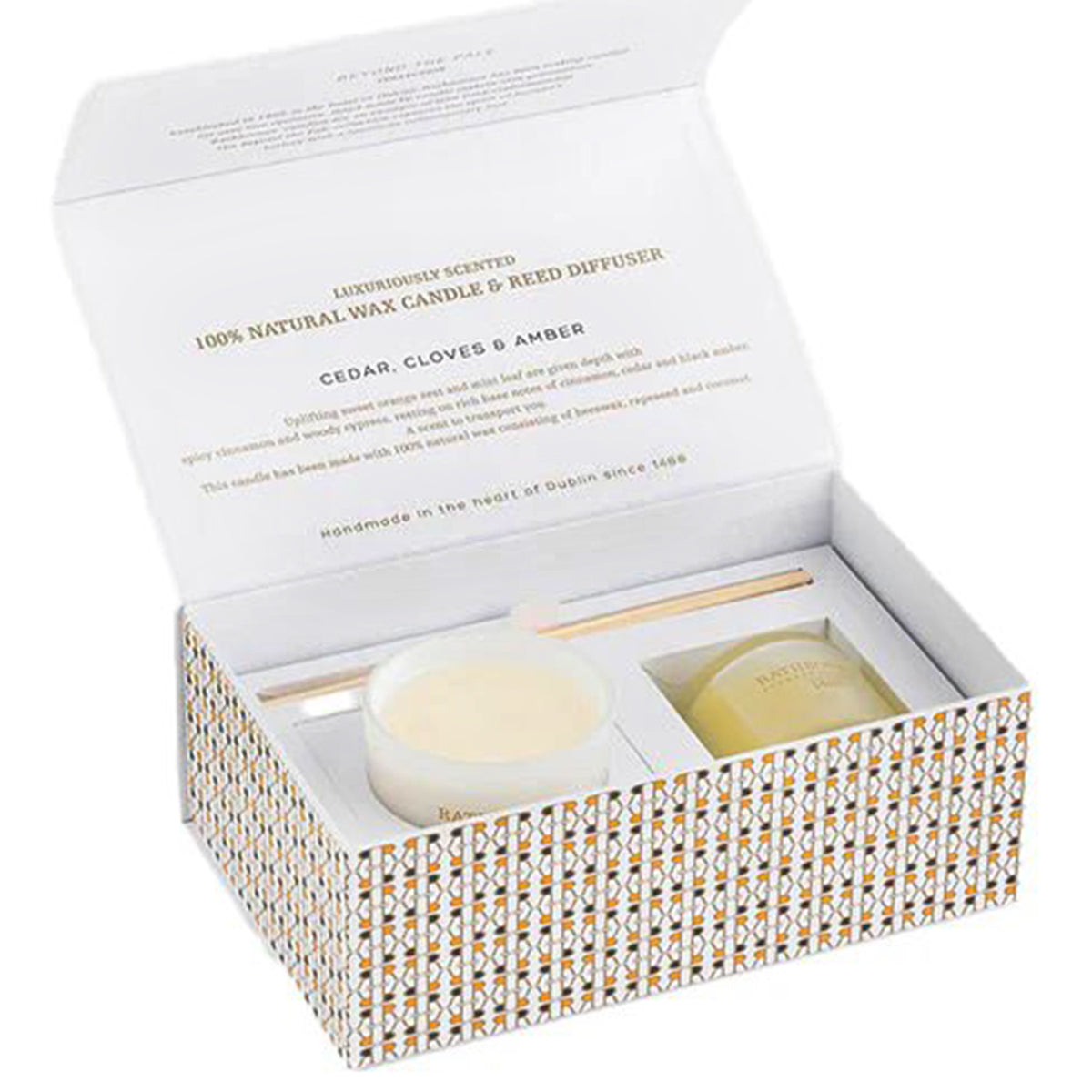 John Rathbornes Cedar Diffuser & Candle Gift Set