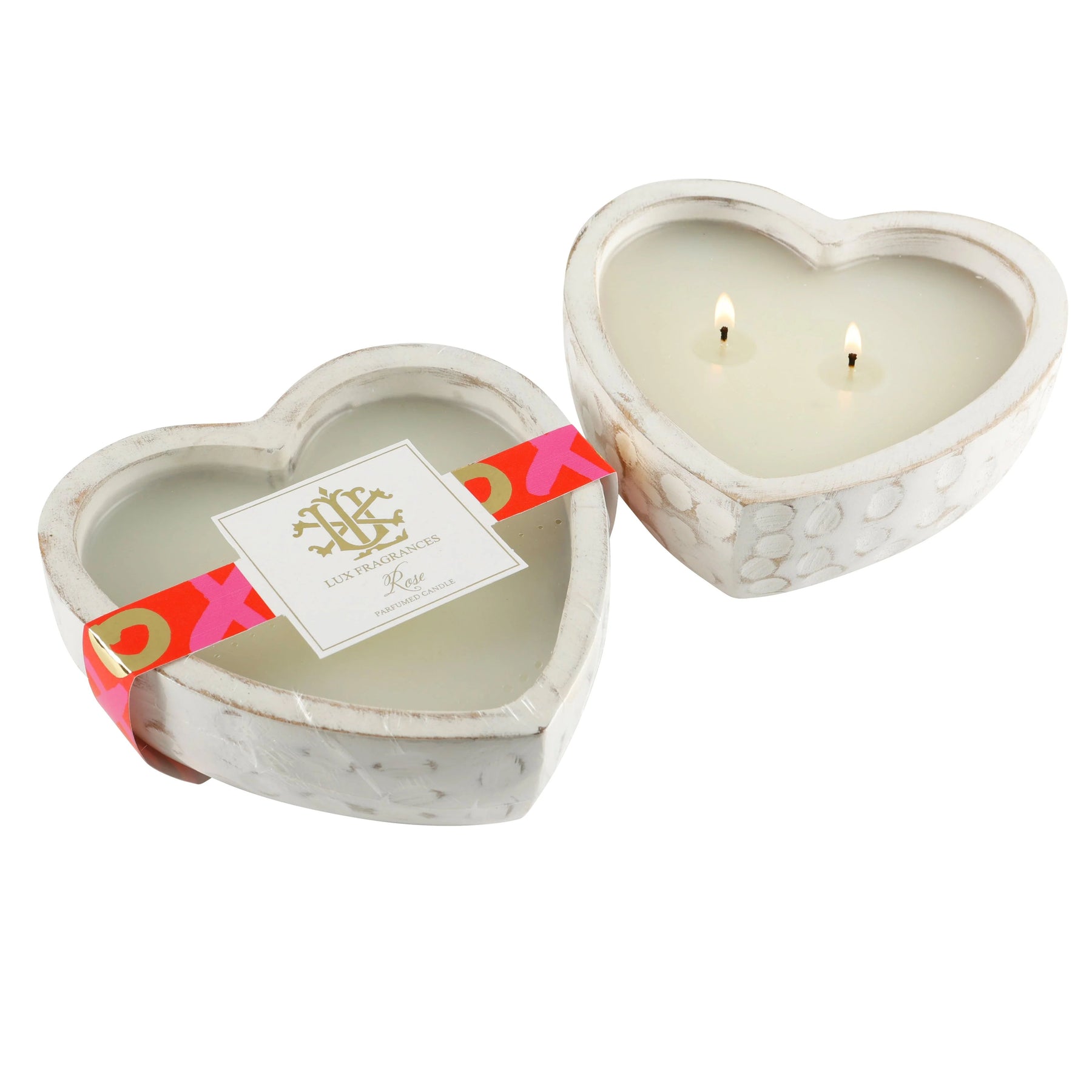 An image of Lux Fragrances A Dozen Roses Sweetheart Candle