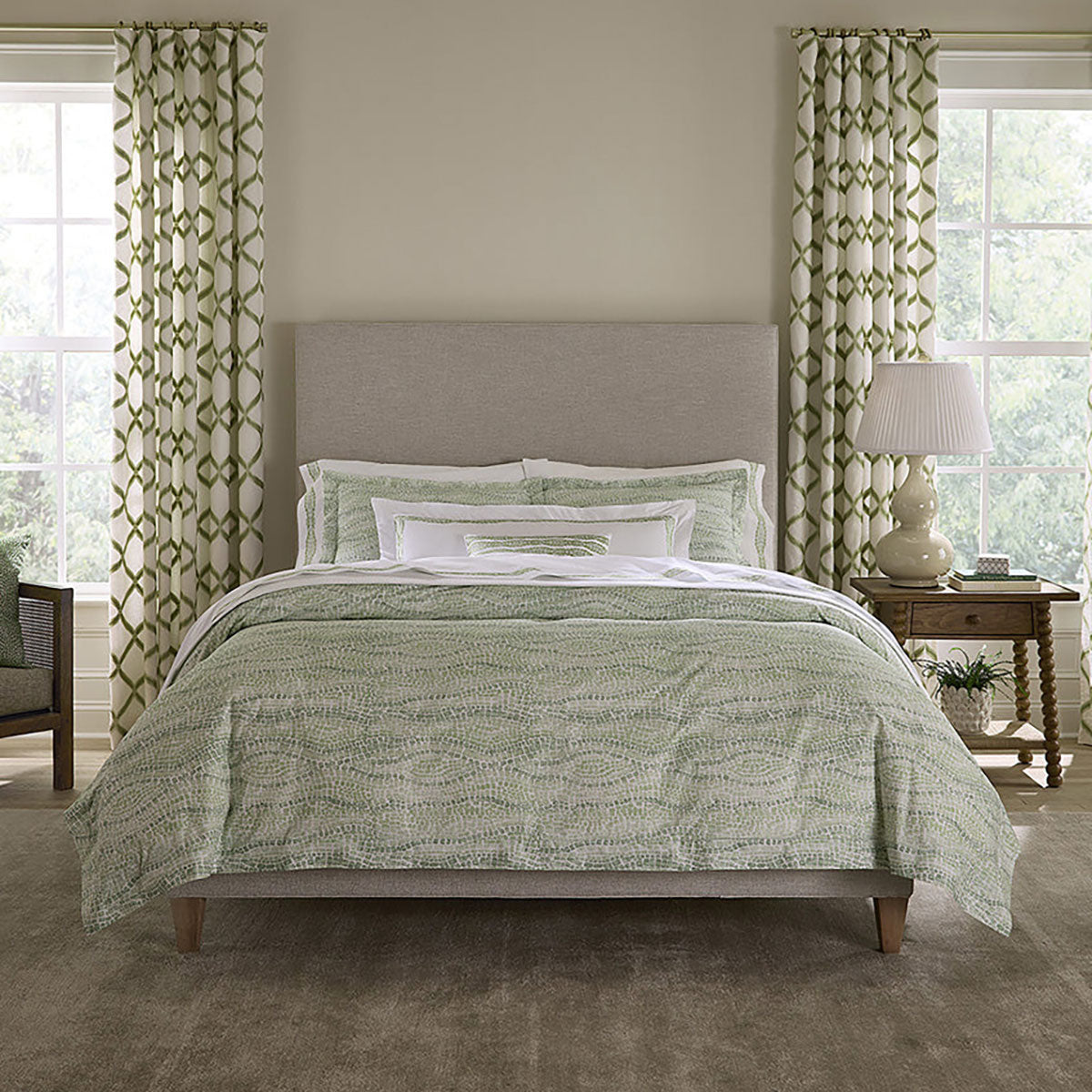 An image of Sferra Cobblestones Pillowcases Pair