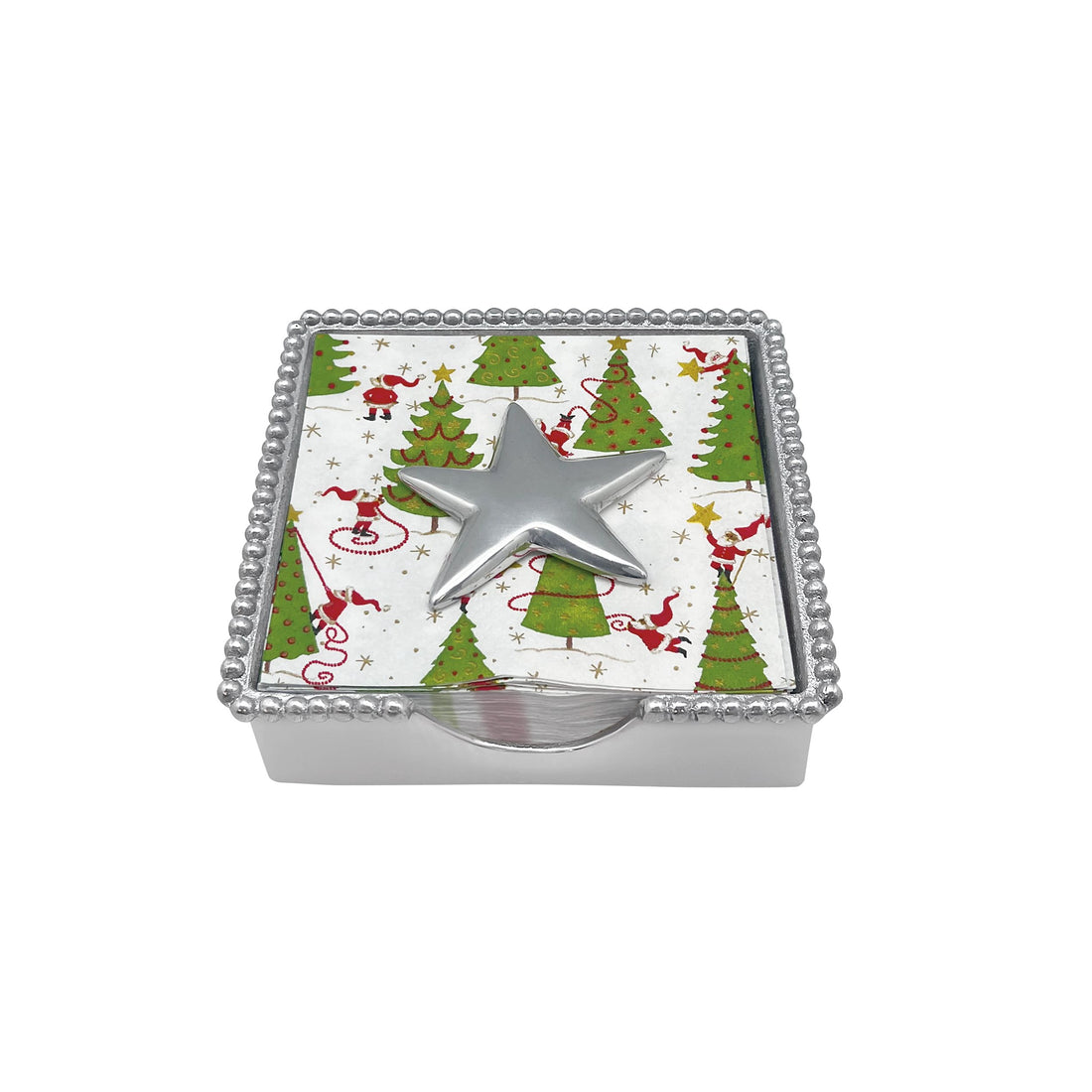 An image of Mariposa Star Beaded Napkin Box Set
