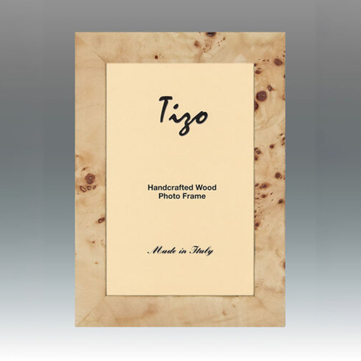 Tizo Burl Pattern Italian Wood Frame