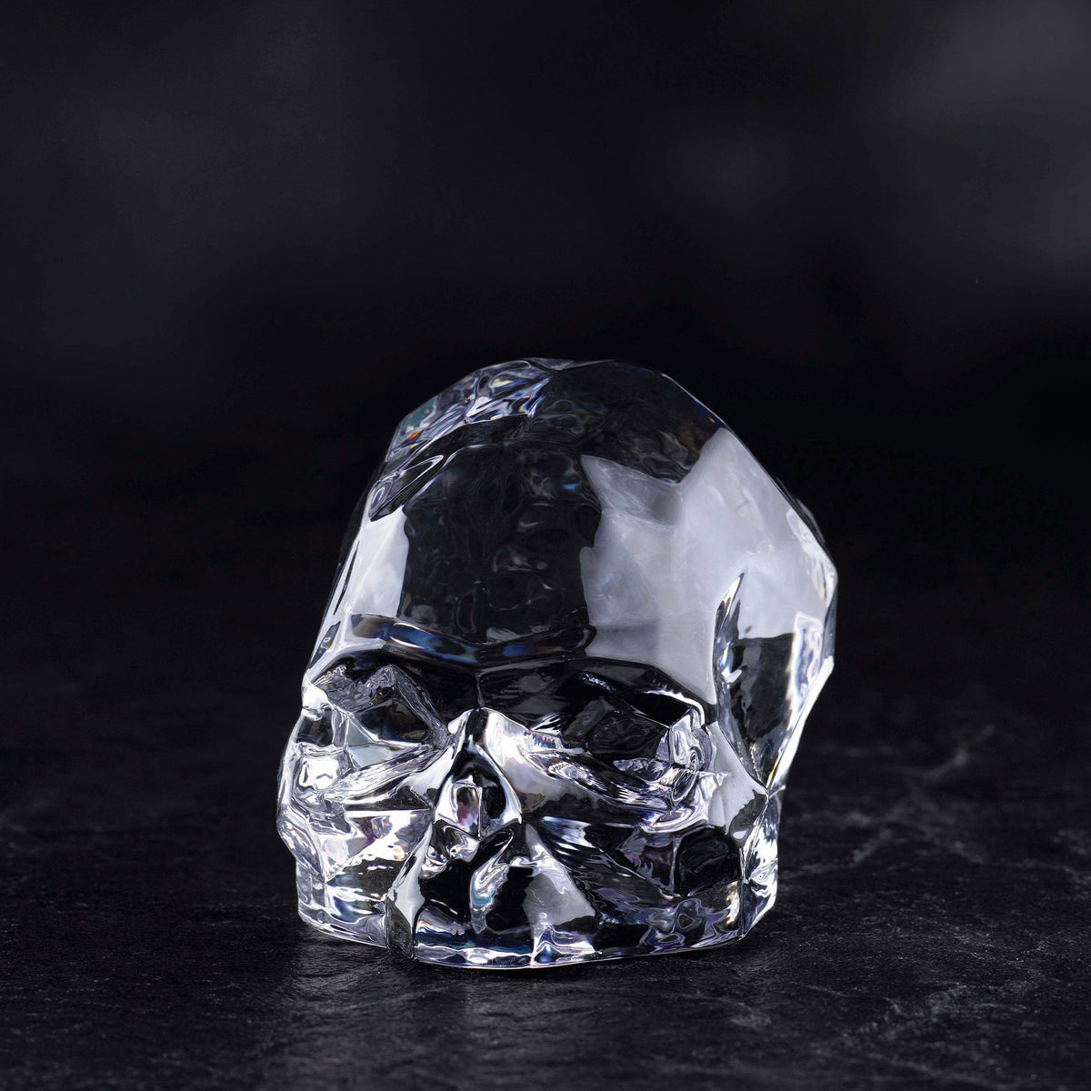 Nude Momento Mori Large Clear Faceted Skull