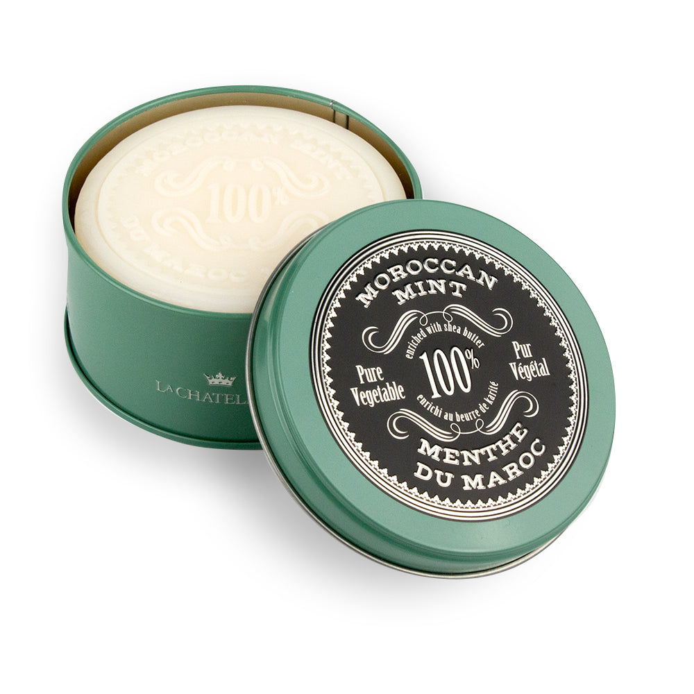 La Chatelaine Moraccan Mint Shaving Soap 5.3  oz