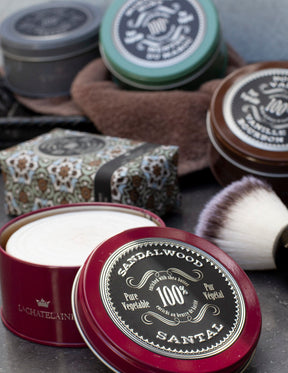 La Chatelaine Moraccan Mint Shaving Soap 5.3  oz