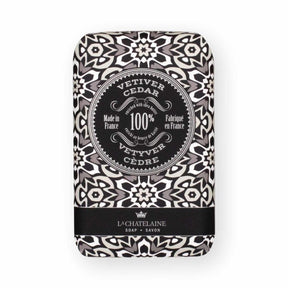 La Chatelaine Mosaic Soap Supply Trio Gift Tin: Moroccan Mint, Vetiver Cedar, Bourbon Vanilla