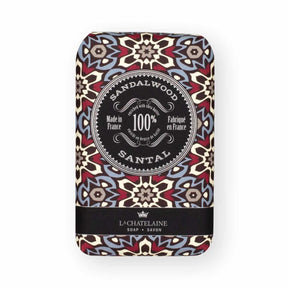 La Chatelaine Mosaic Soap Supply Trio Gift Tin: Deep Blue Sea, Sandalwood, Citrus Zest