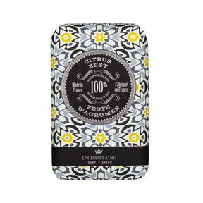 La Chatelaine Mosaic Soap Supply Trio Gift Tin: Deep Blue Sea, Sandalwood, Citrus Zest