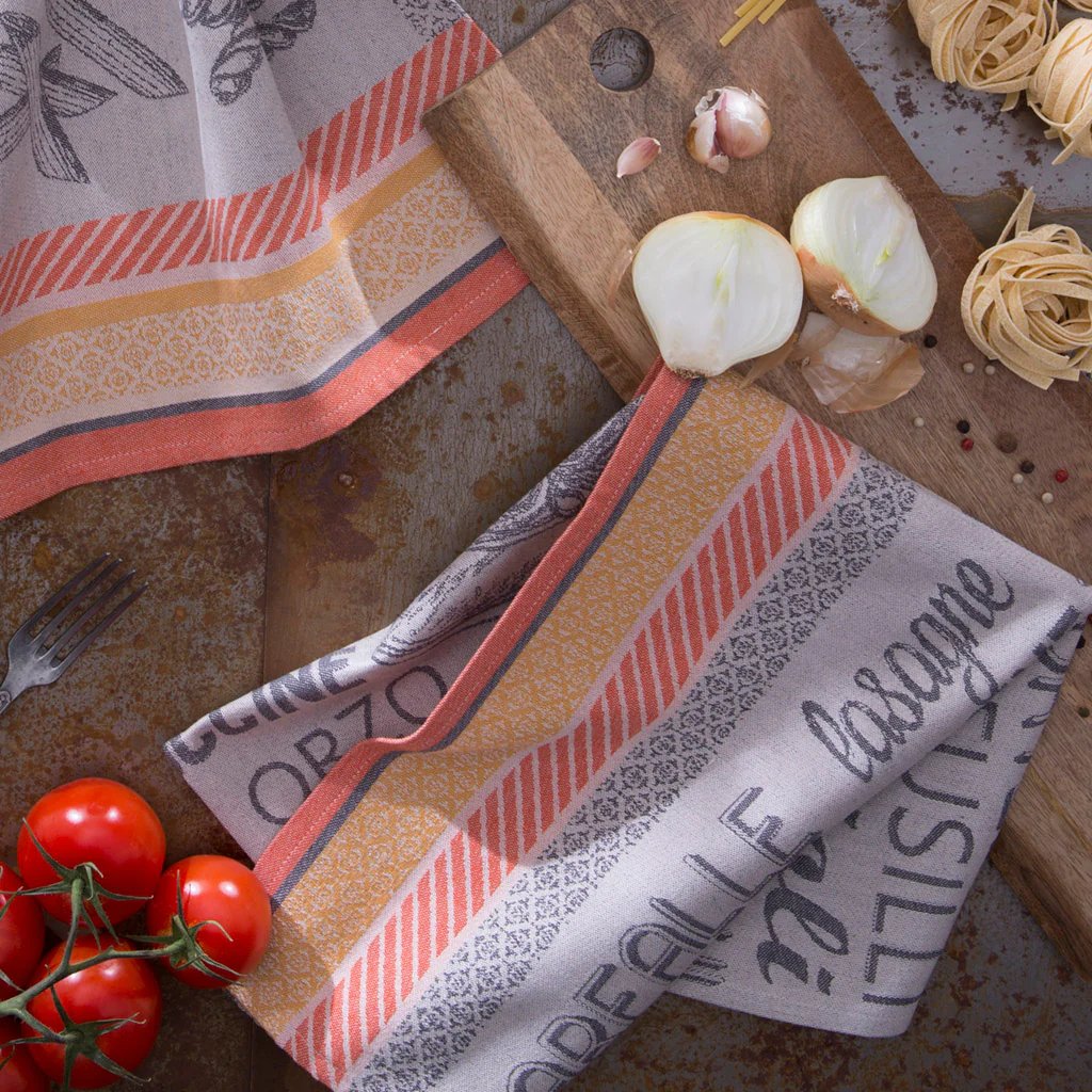 An image of Coucke Plat de Pates Tea Towel