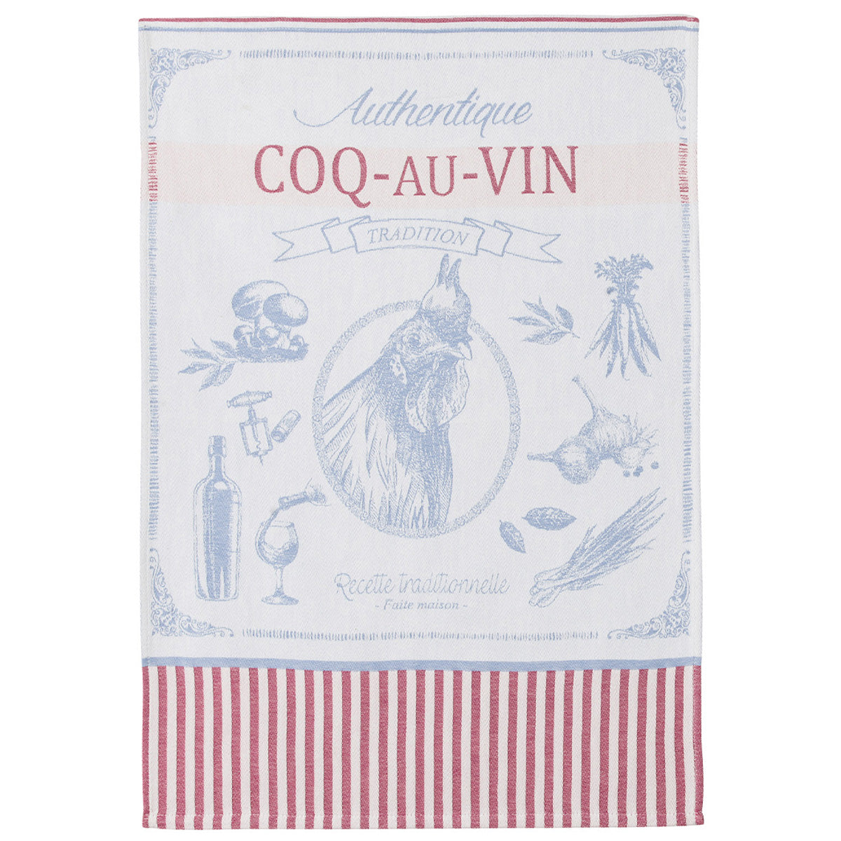 An image of Coucke Coq-au-vin Tea Towel