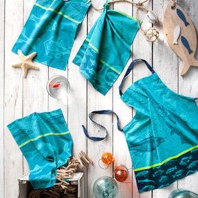 Coucke Banc de Poissons Tea Towel
