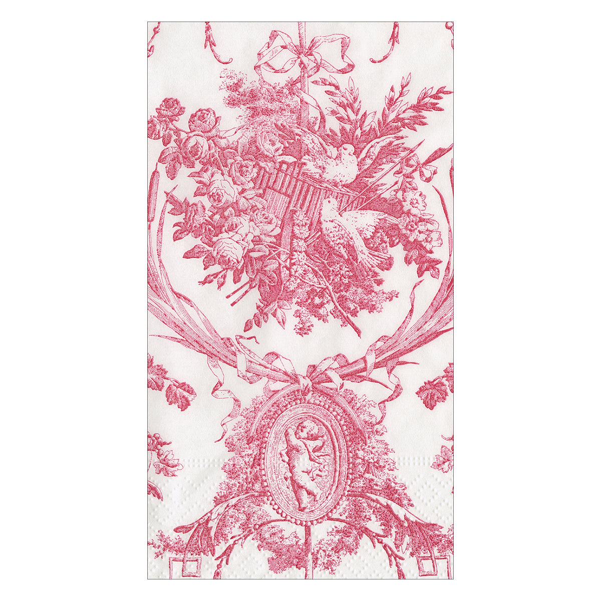 An image of Caspari Romantic Toile Guest Towels