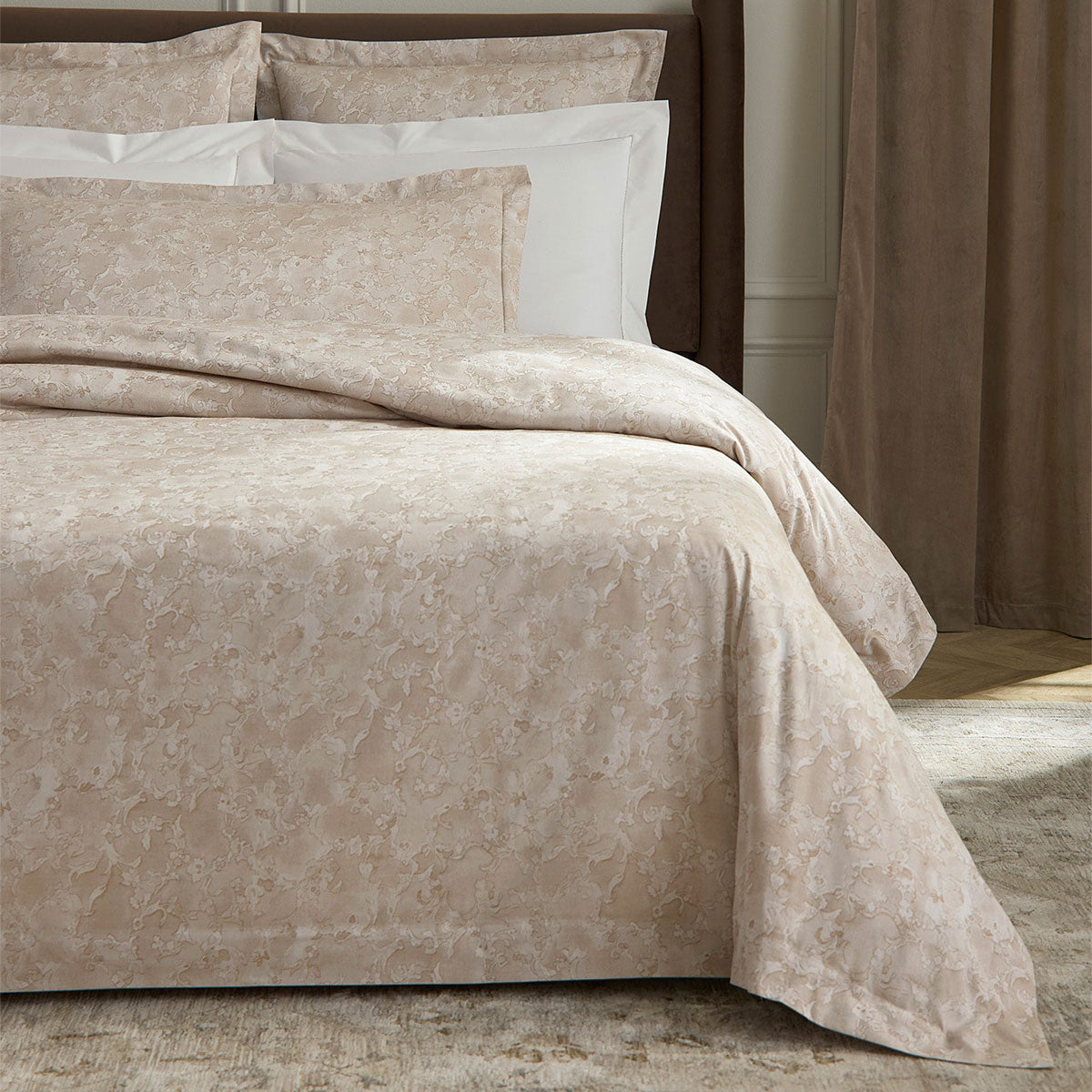 An image of Sferra Altea Khaki Duvet Cover