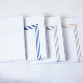 Gracious Home 3-Line Embroidered Duvet Cover