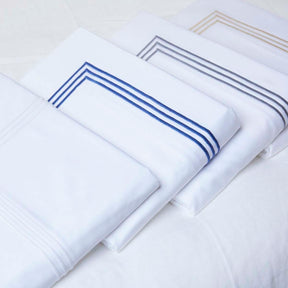Gracious Home 3-Line Embroidered Duvet Cover