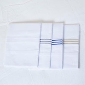 Gracious Home 3-Line Embroidered Flat Sheet